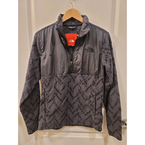North Face Men's Hybrid Fleece Half Zip in Chevron Print - Picture 6 of 8